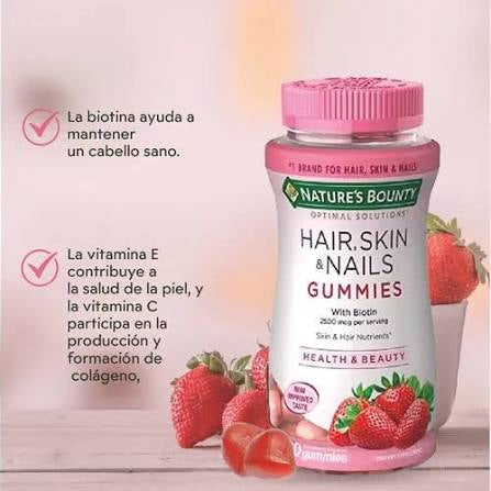 GOMITAS MULTIVITAMINICAS + Pelo, Piel y Uñas (Biotin 2,500 mcg)